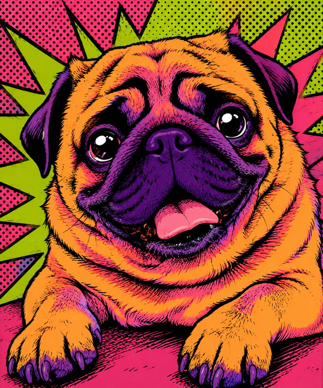 Pop Star — Custom Pet Portrait