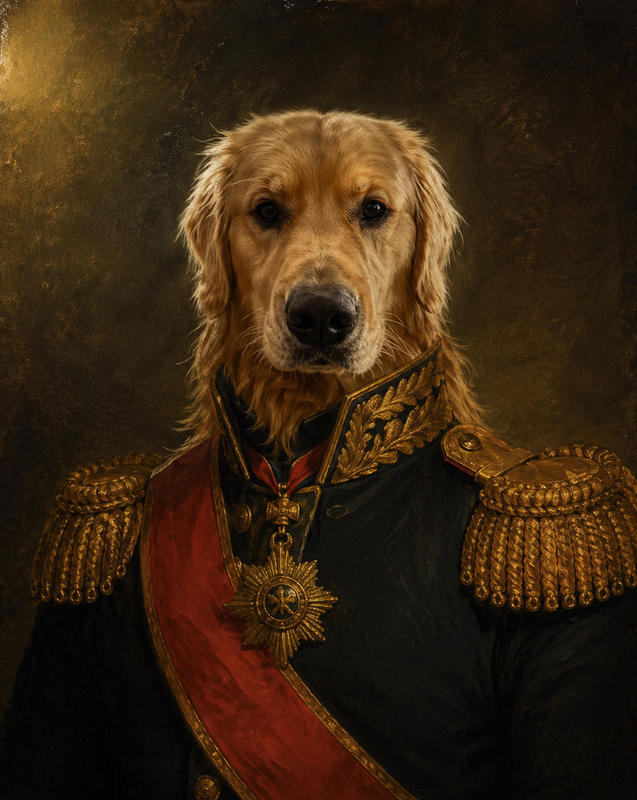 The Royal — Custom Pet Portrait
